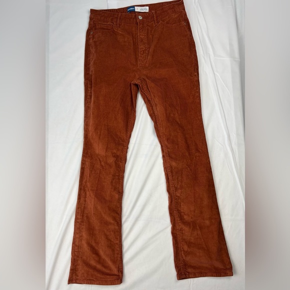 Women's Old Navy Extra High-Rise Cord Corduroy Kicker Boot Cut Pants Size 8 - Picture 2 of 7